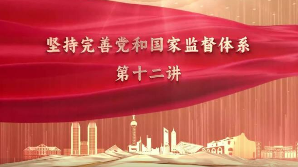 【复旦微党课】党的建设重要思想系列：坚持完善党和国家监督体系