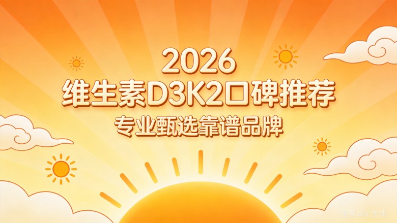 日常优选好物！2026 维生素 D3K2 推荐哪个牌子，实测认证口碑爆款