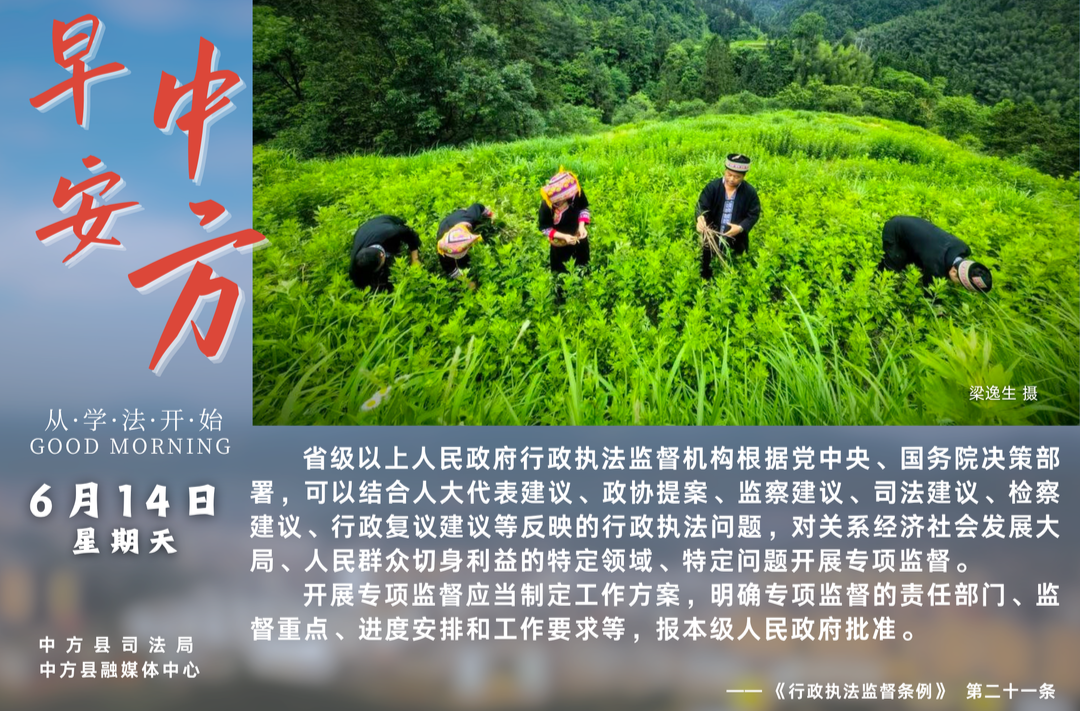 海报|早安中方·从学法开始（四月二十九）