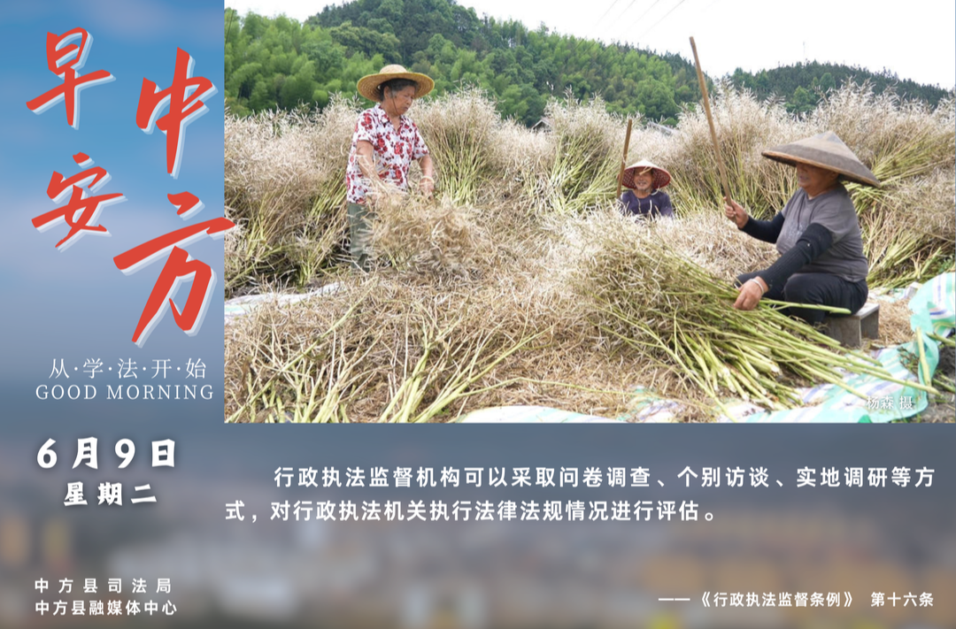 海报|早安中方·从学法开始（四月二十四）