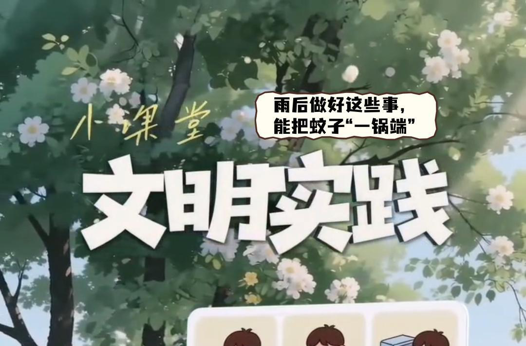 视频|文明实践小课堂（六）：雨后做好这些事，能把蚊子“一锅端”
