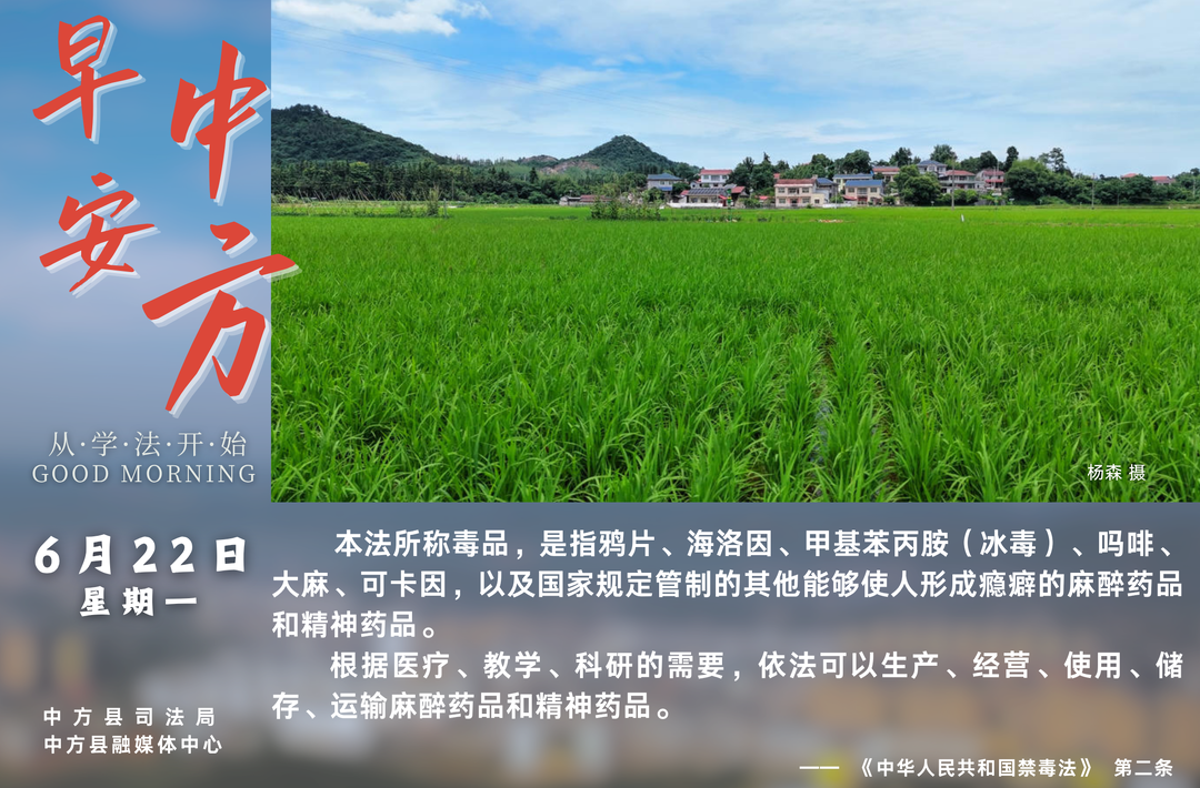 海报|早安中方·从学法开始（五月初八）