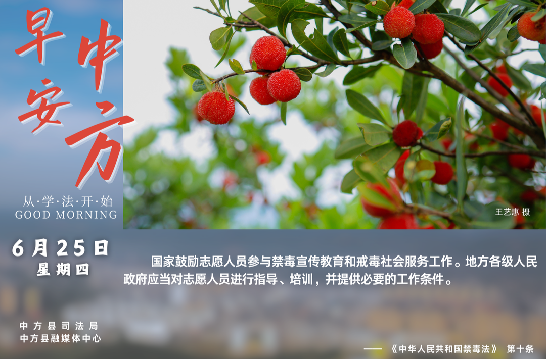 海报|早安中方·从学法开始（五月十一）