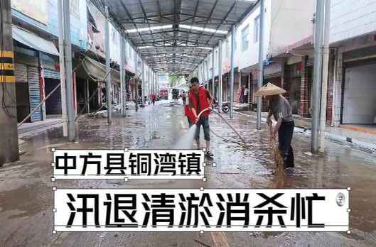 视频｜中方县铜湾镇：汛后清淤消杀忙