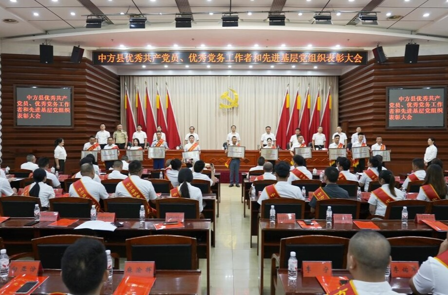 全县“两优一先”表彰大会举行