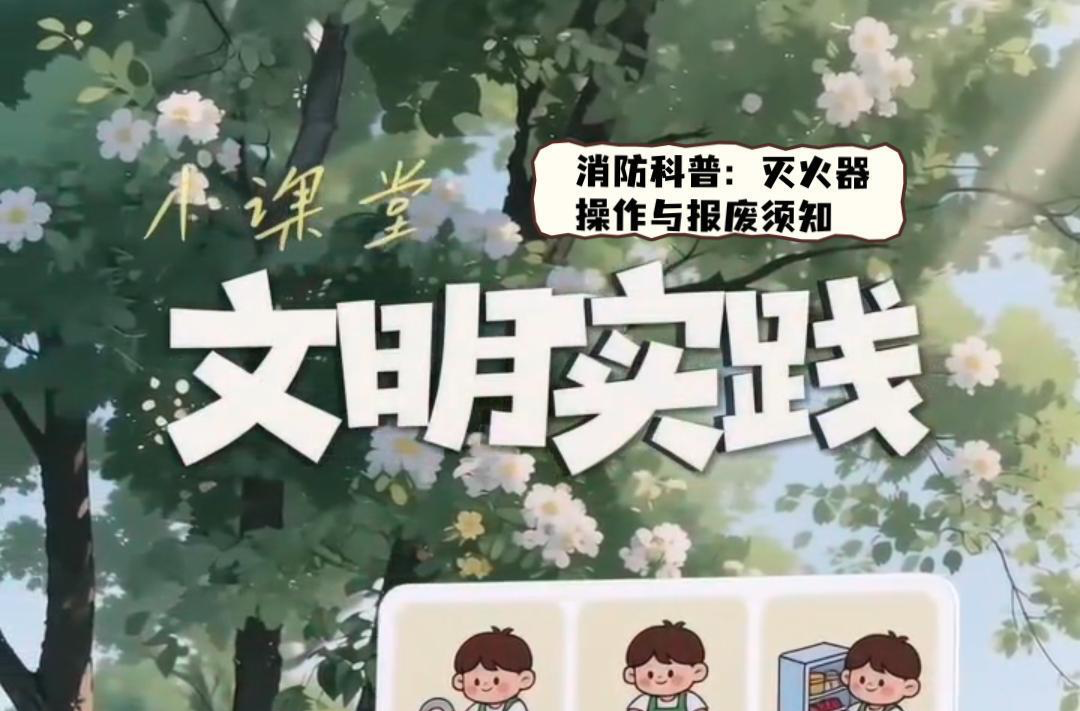 视频|文明实践小课堂（八）：灭火器操作与报废须知
