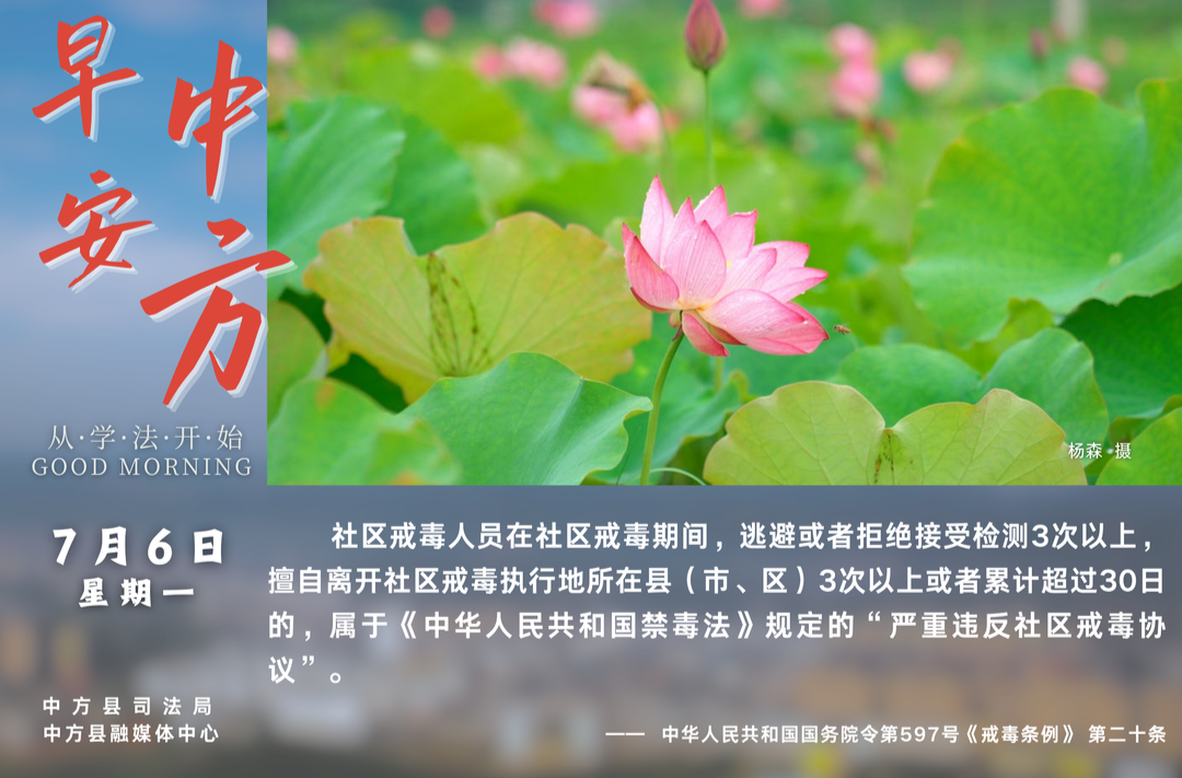 海报|早安中方·从学法开始（五月二十二）