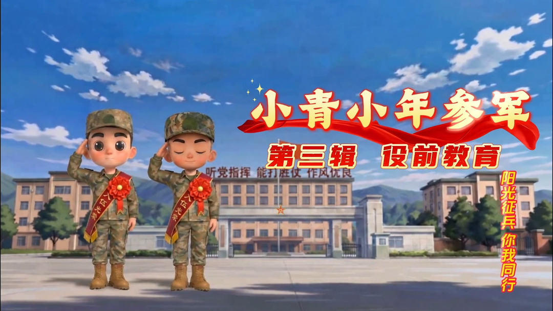 视频|“阳光征兵 你我同行”系列动漫短视频第三辑——役前教育