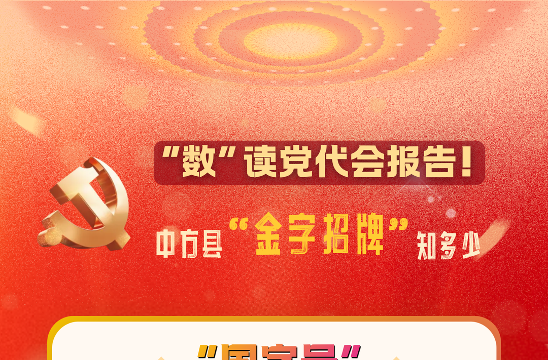 长图|“数”读党代会报告！中方县“金字招牌”知多少