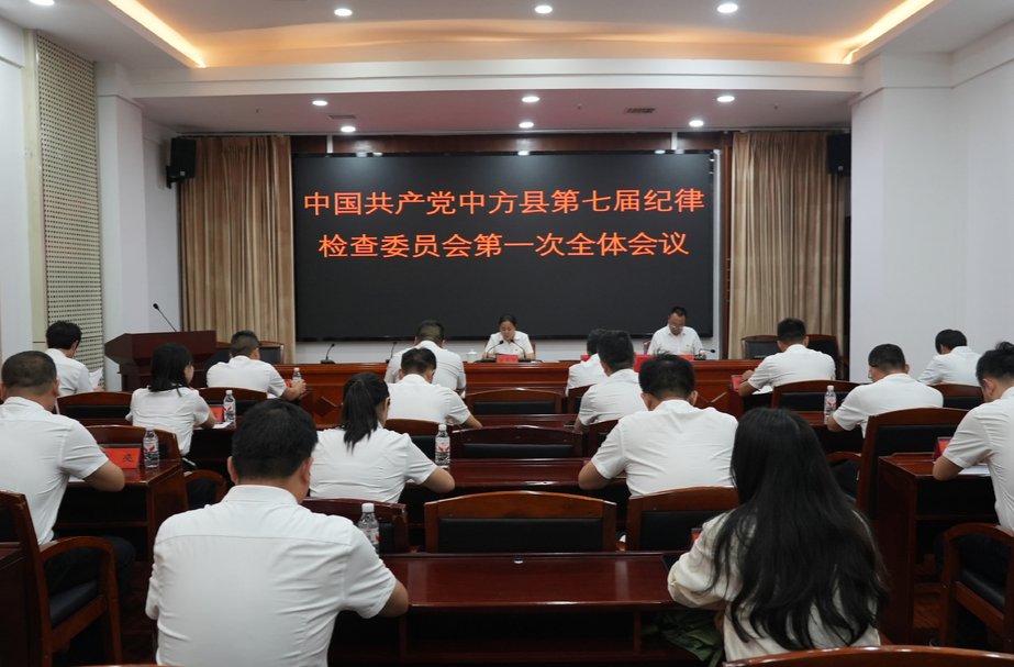 中国共产党中方县第七届纪律检查委员会举行第一次全体会议 选举唐嘉桦为县纪委书记