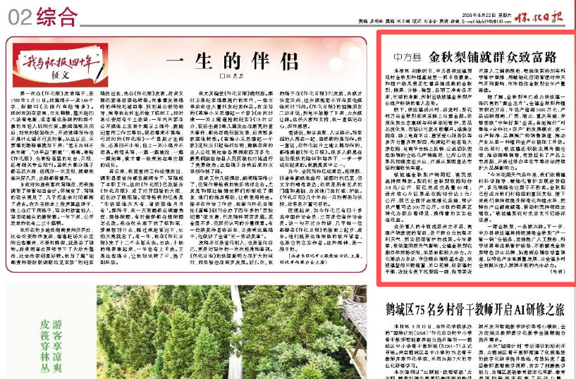 怀化日报| 中方县金秋梨铺就群众致富路