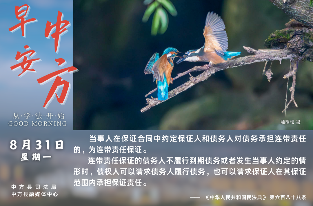海报|早安中方·从学法开始（七月十九）