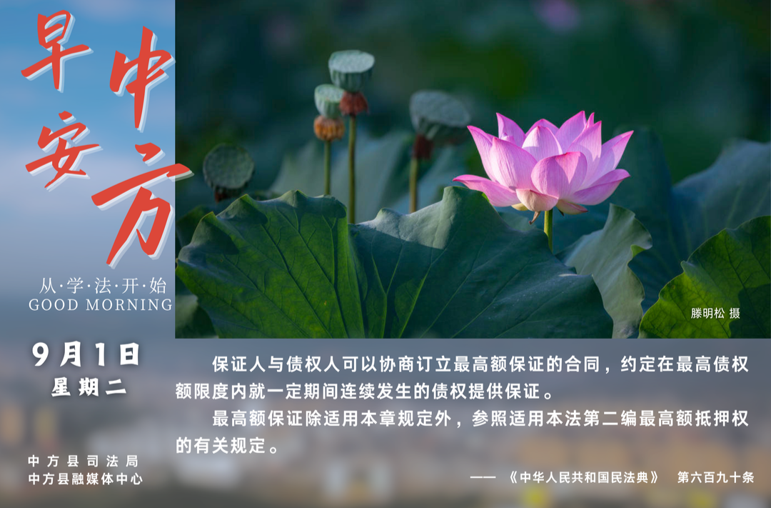 海报|早安中方·从学法开始（七月二十）