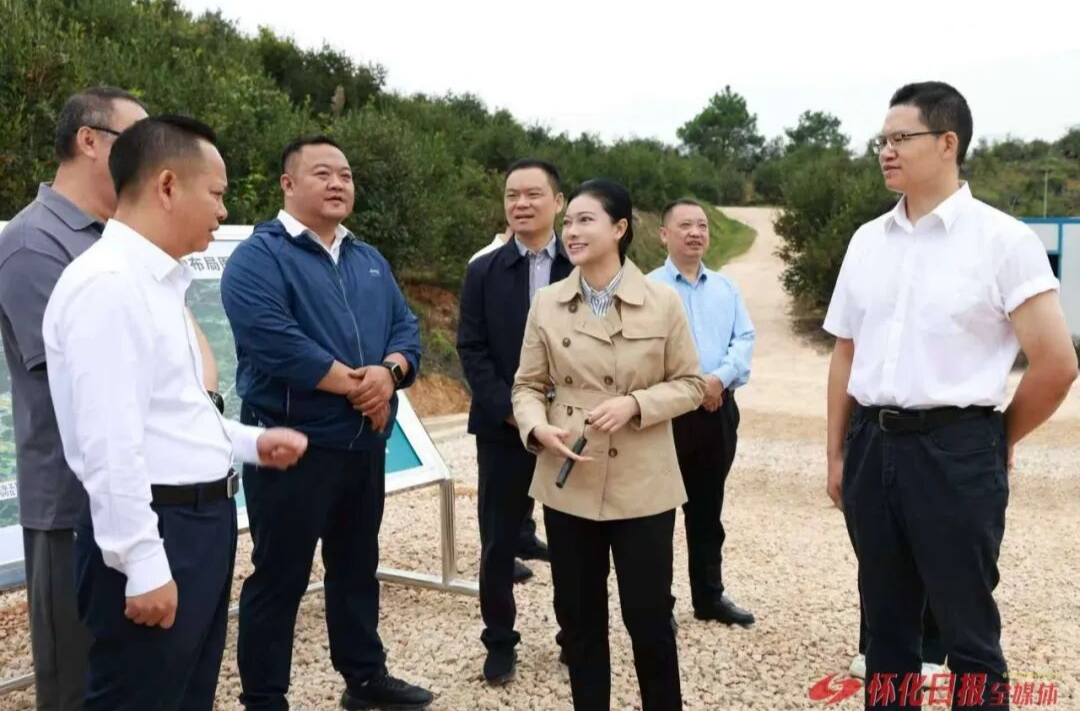 韦朝晖高靖生在中方县调研高产油茶基地建设情况