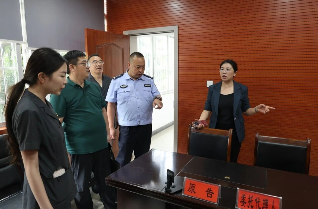 县领导龙海华到基层法庭调研