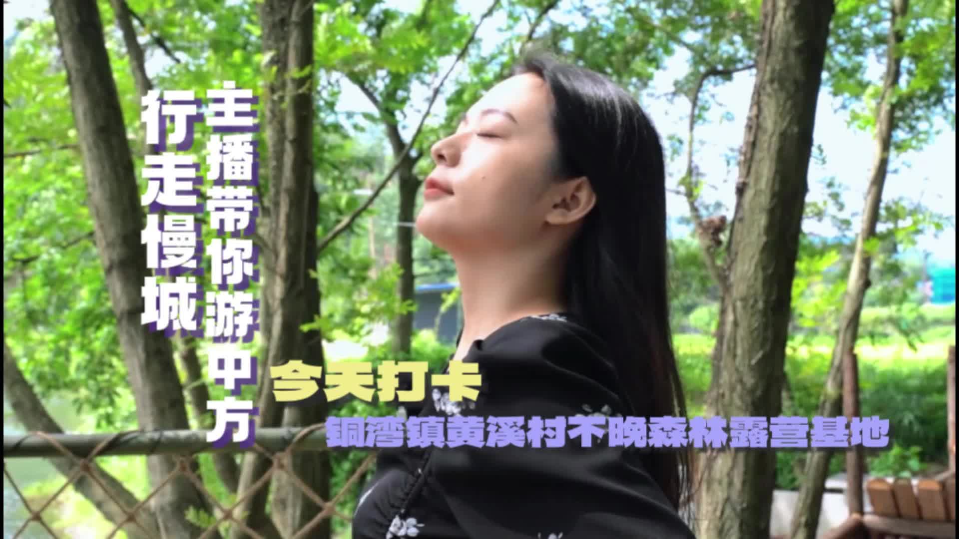 视频|行走慢城·主播带你游中方④打卡铜湾镇黄溪村不晚森林露营基地