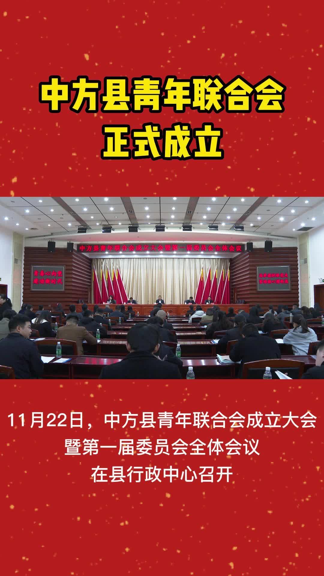 视频|中方县青年联合会正式成立