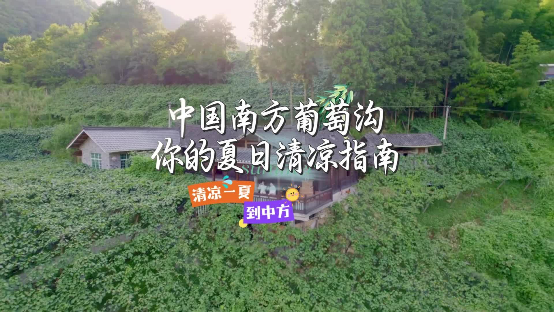 視頻|清涼一夏到中方·中國南方葡萄溝 你的夏日清涼指南