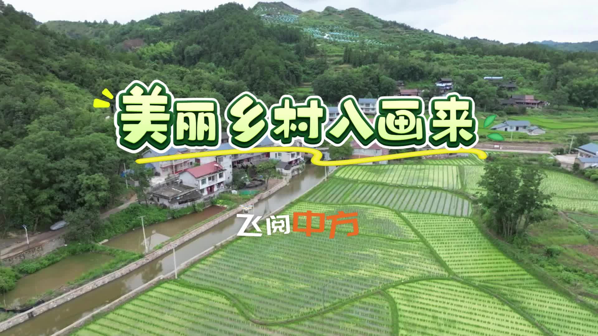 视频|飞阅中方·中方县洞竹山村：美丽乡村入画来