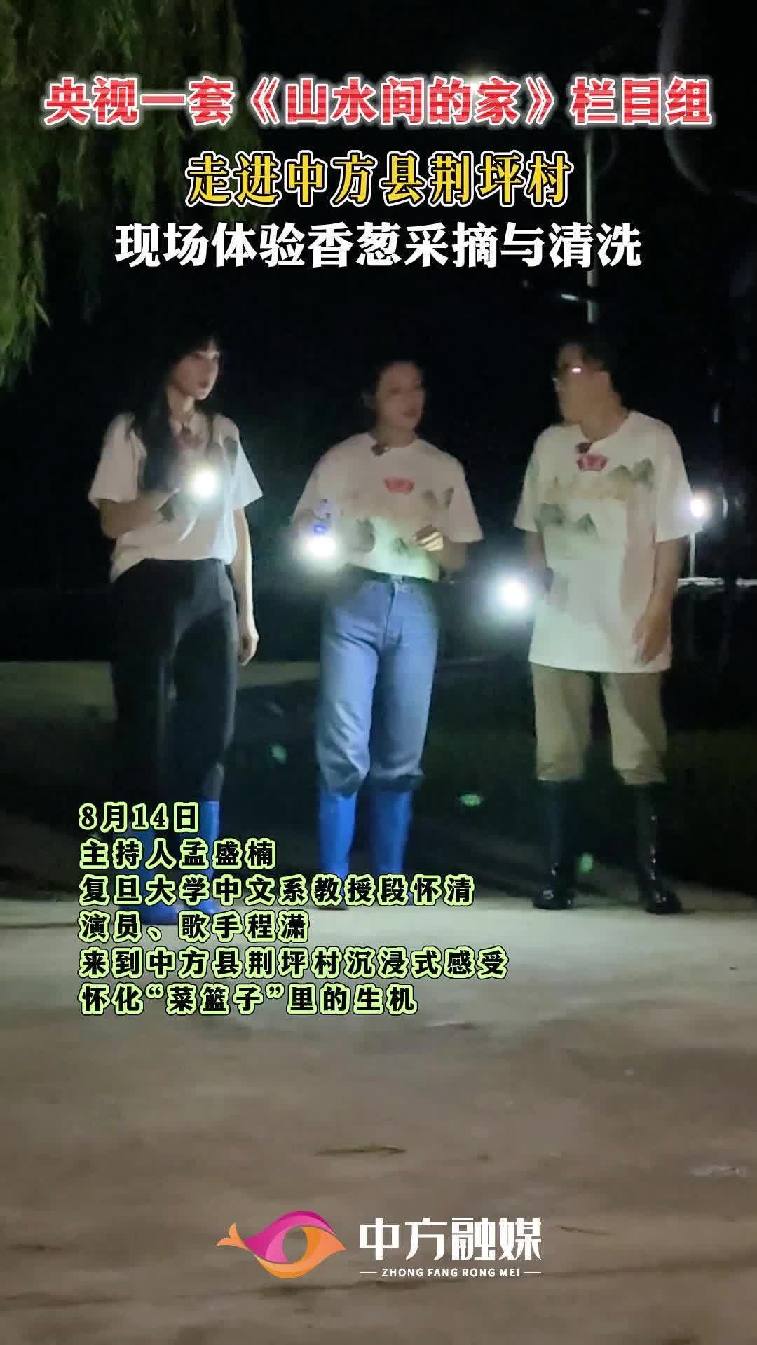 视频|来了！中央一套《山水间的家》栏目组走进中方县荆坪村，现场体验香葱采摘与清洗！
