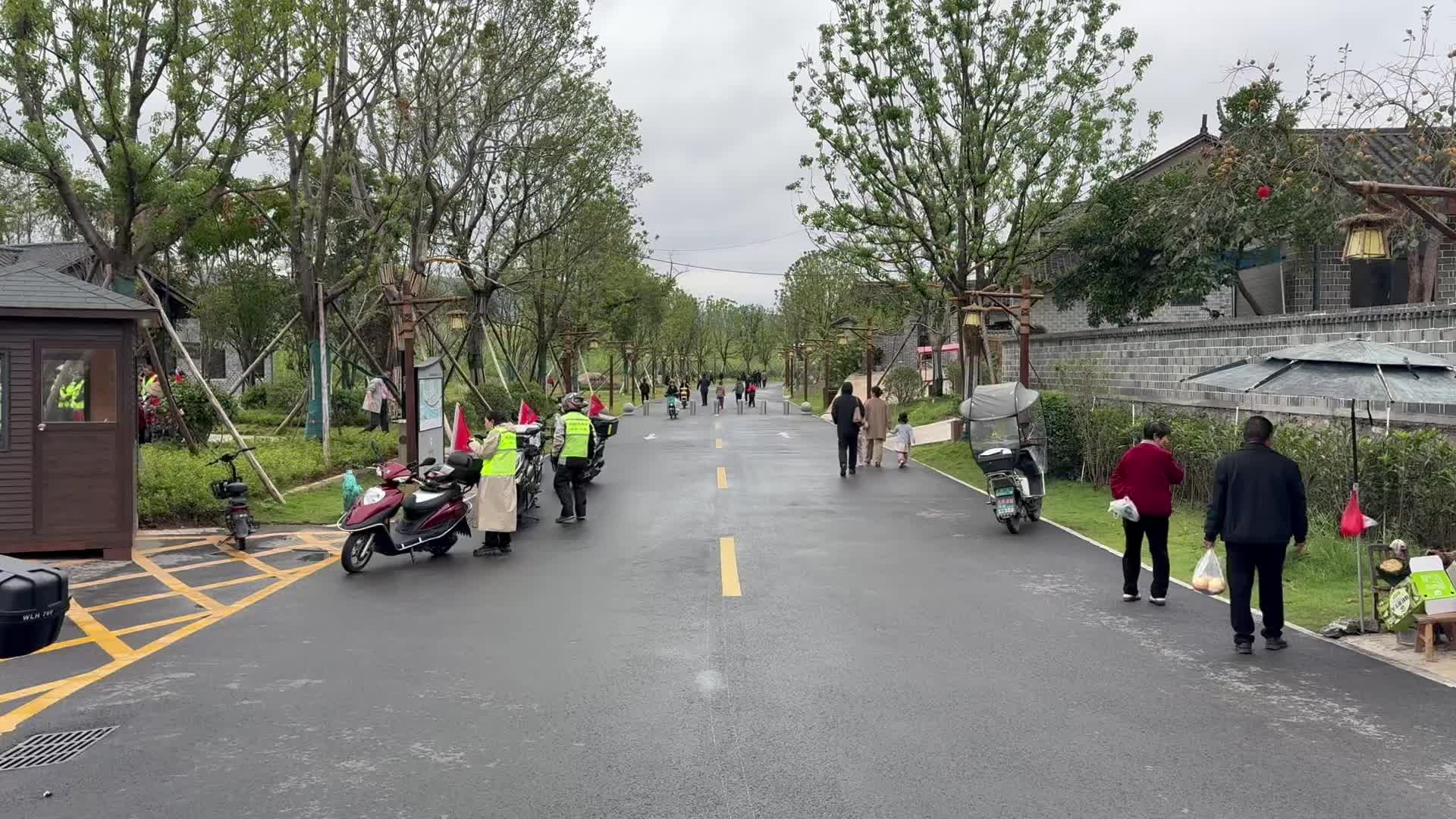 视频|雨润荆坪客盈门！远道骑行队点赞古村新貌