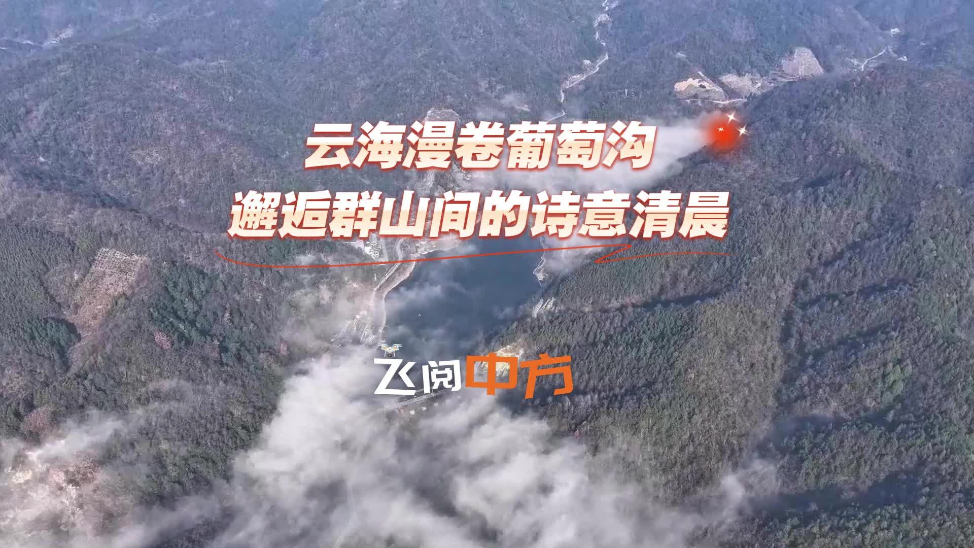 视频|飞阅中方·云海漫卷葡萄沟 邂逅群山间的诗意清晨
