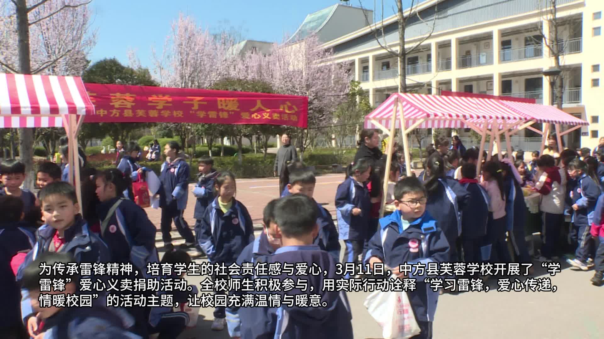 视频|中方县芙蓉学校开展“学雷锋”爱心义卖捐助活动