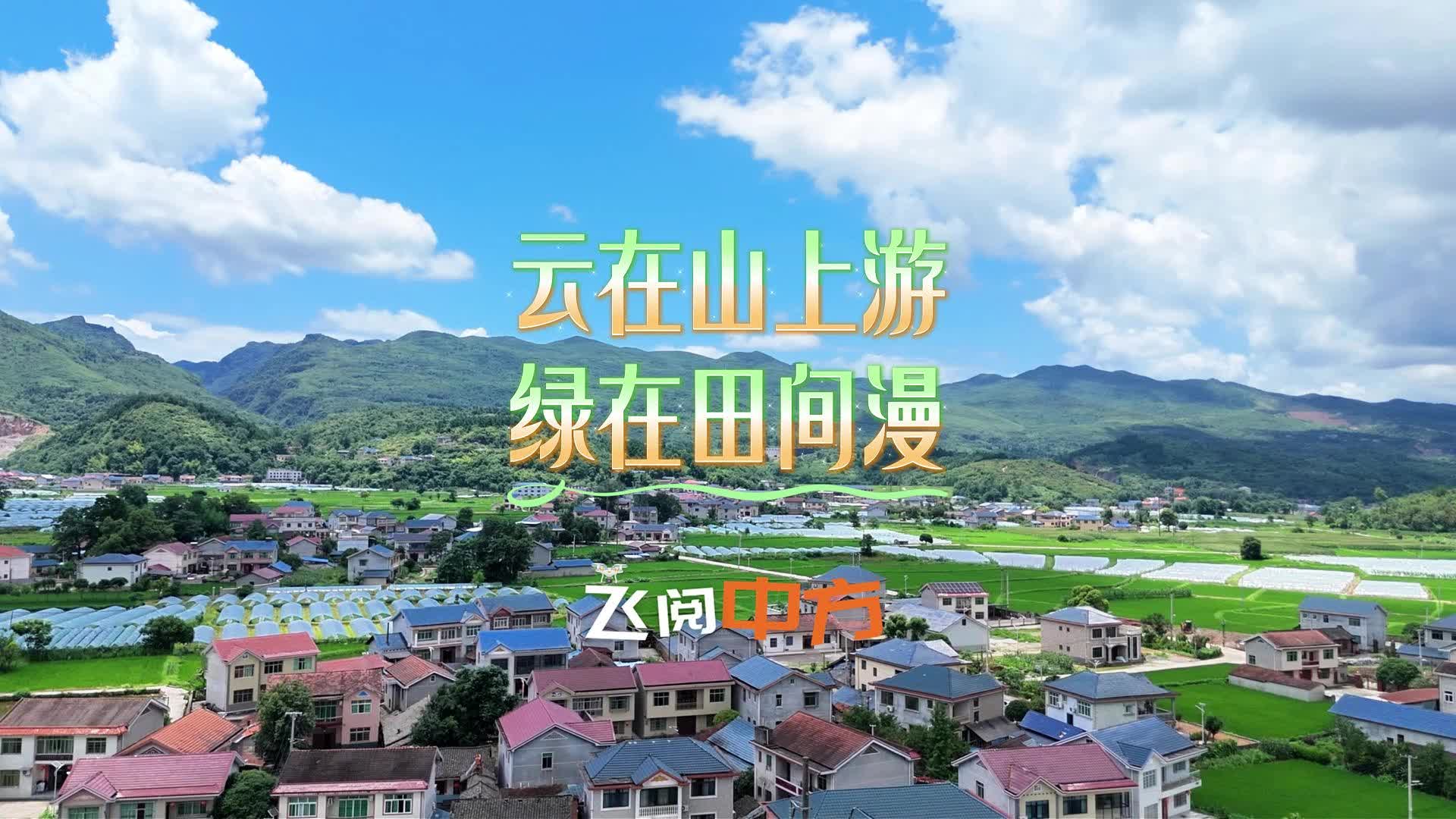 飞阅中方|云在山上游 绿在田间漫