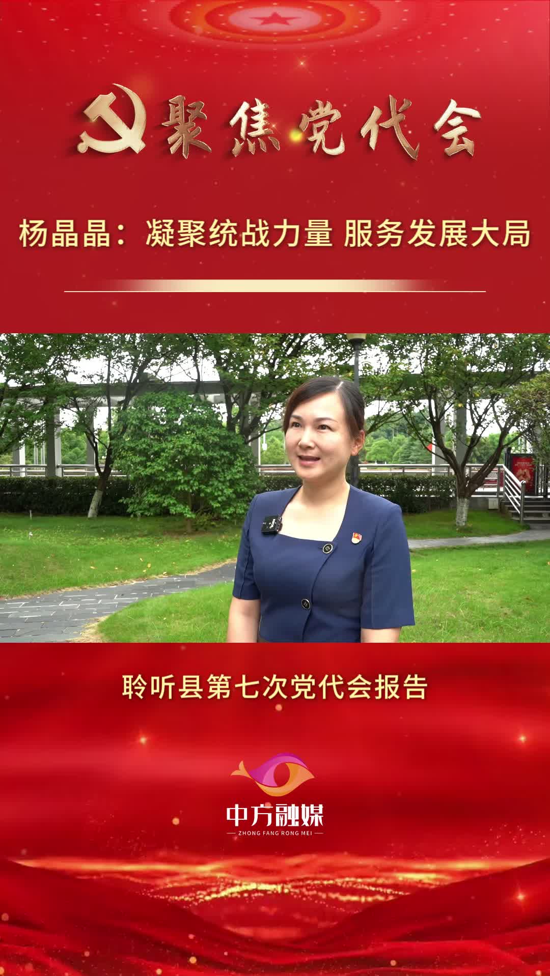 坚持依港兴县 打造开放中方|杨晶晶：凝聚统战力量 服务发展大局