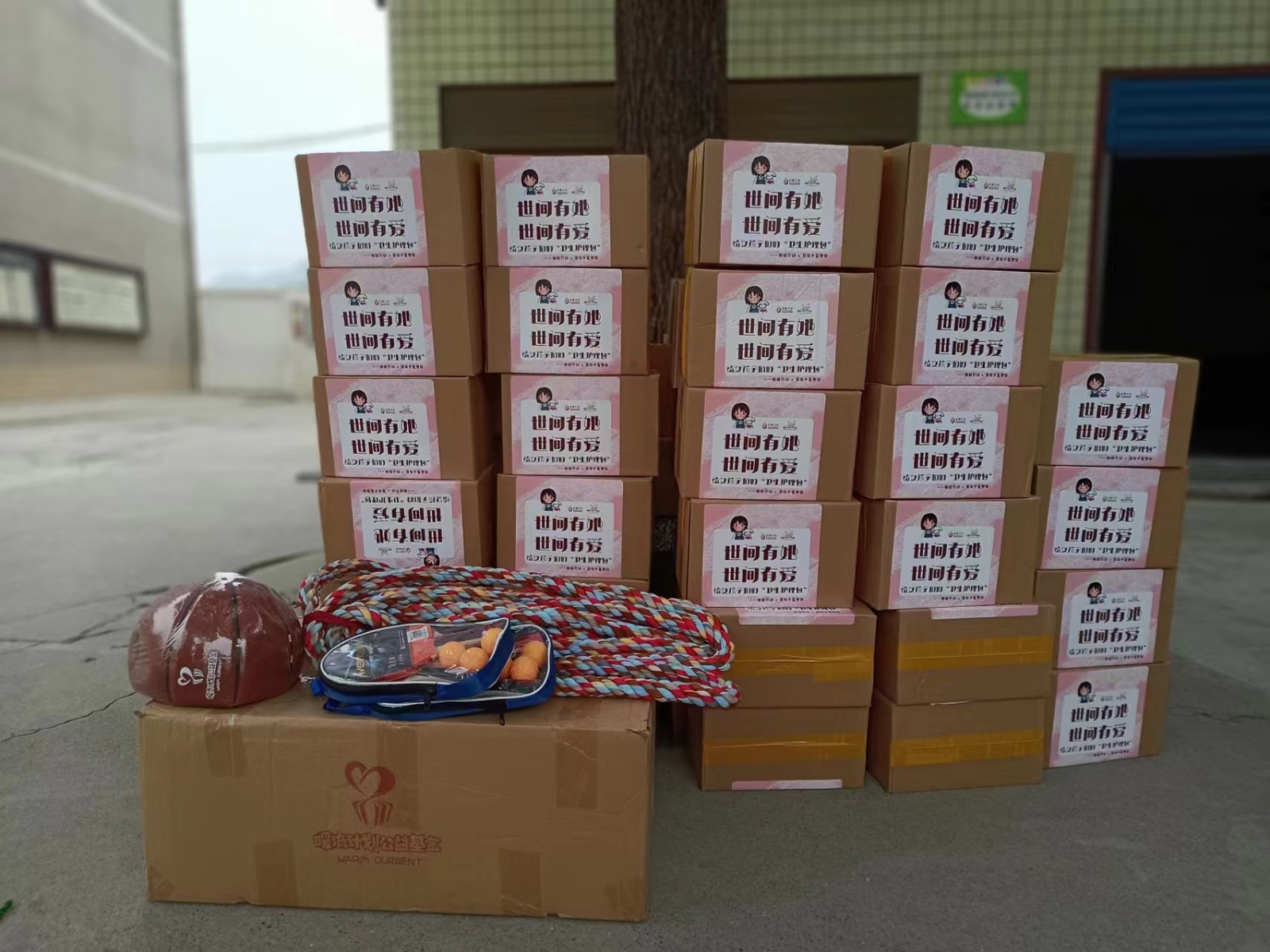 怀化市志愿者协会在铜湾镇举行暖流计划捐赠活动