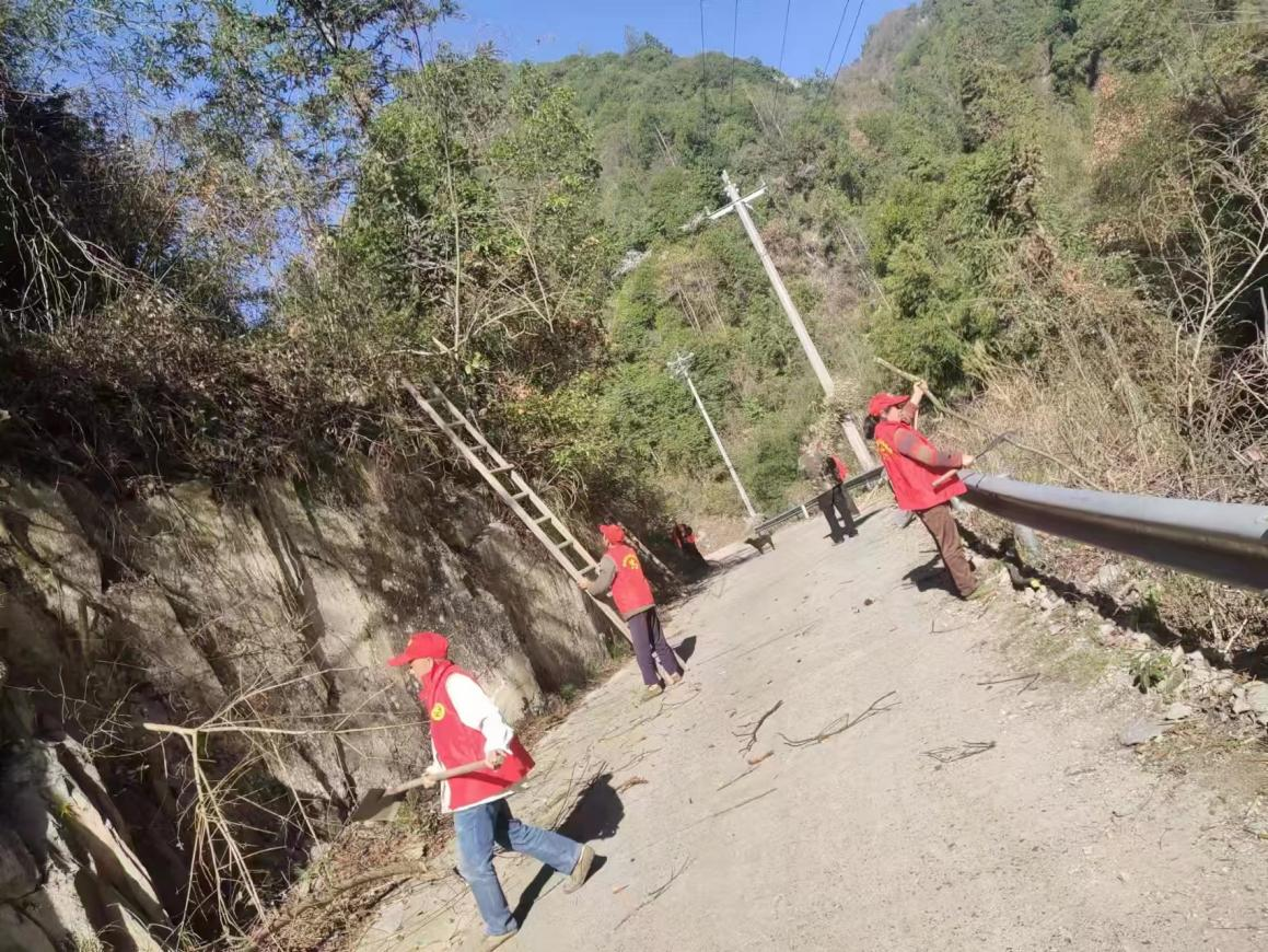 中方县蒿吉坪瑶族乡：修剪树枝除隐患，“剪”出瑶乡平安路