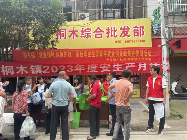安全生产月|中方县桐木镇开展安全生产活动宣传