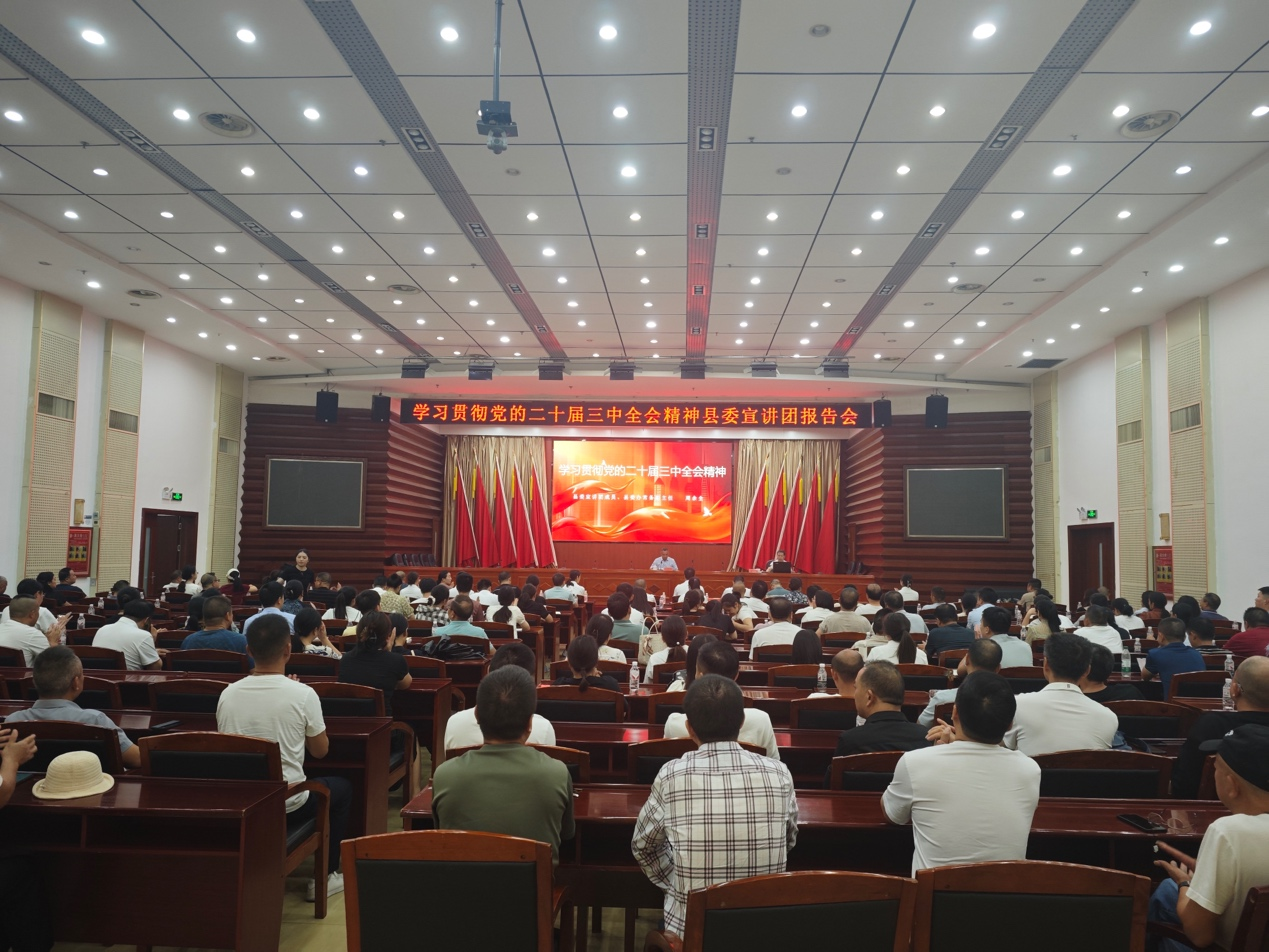 中方县中方镇召开学习贯彻党的二十届三中全会精神县委宣讲团报告会