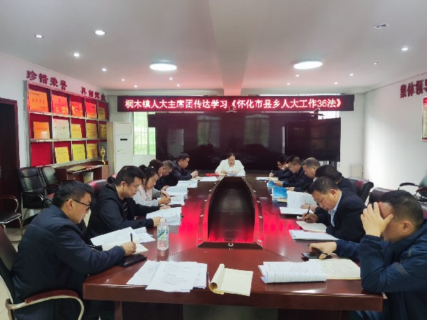 中方县桐木镇召开人大主席团会议