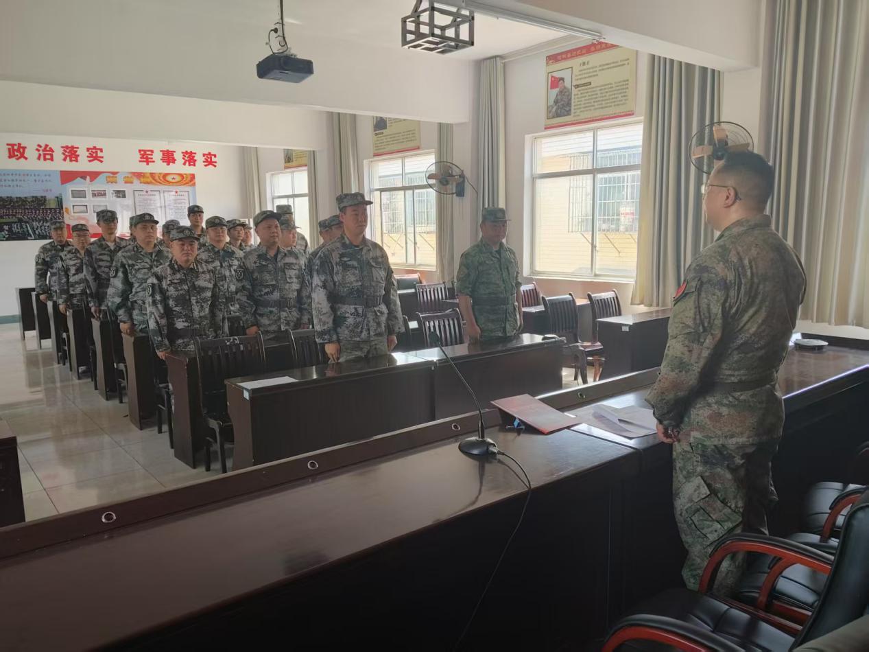 中方县新建镇：组织开展退役军人基干民兵重温退役誓词活动